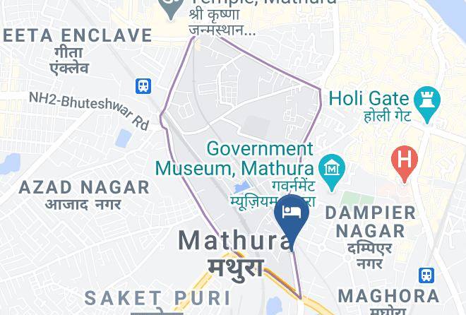 Mathura - Hotel Maharana Palace Maps