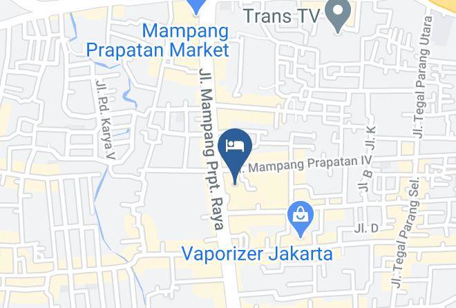 Jakarta Selatan - Hotel Maharani Mampang Maps