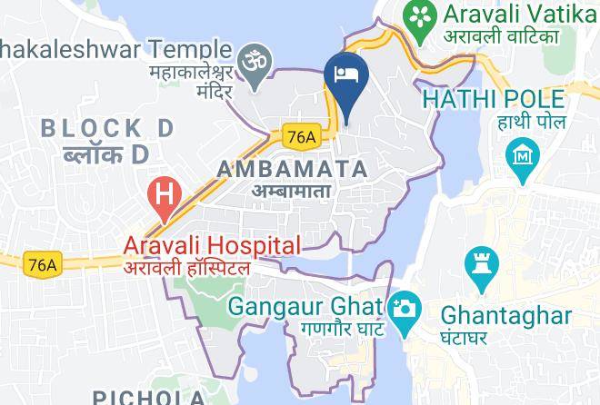 Udaipur - Hotel Mahima Palace Maps