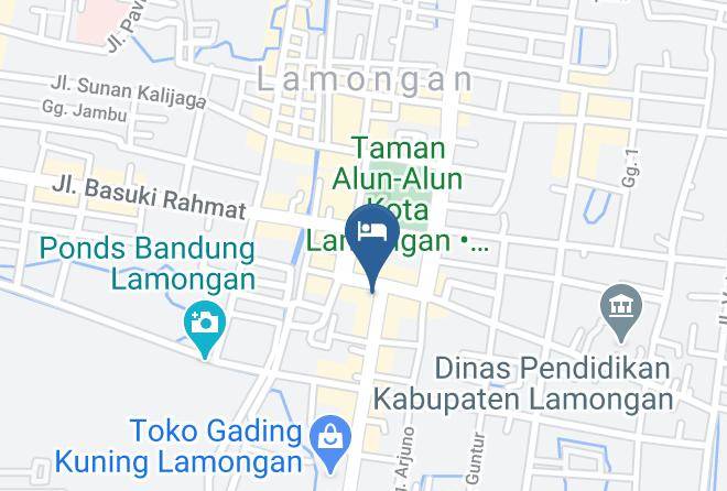 Lamongan Regency - Hotel Mahkota I Maps