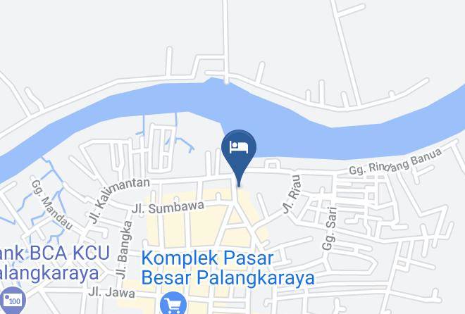 Kota Palangka Raya - Hotel Mahkota Maps