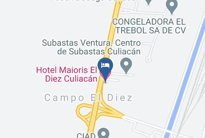 Culiacan - Hotel Maioris El Diez Culiacan Maps