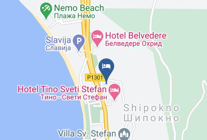 Ohrid - Hotel Maiva Maps