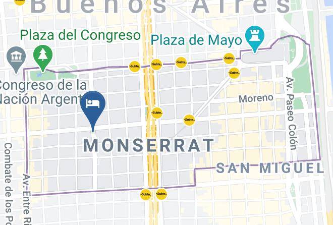 Autonomous City Of Buenos Aires - Hotel Majestic Maps