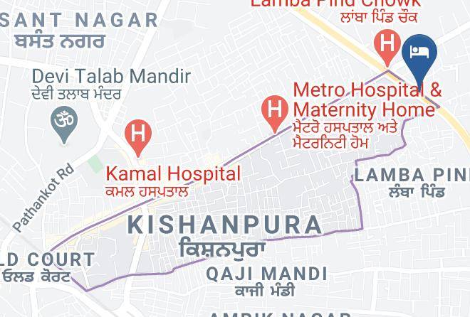Jalandhar - Hotel Majestic Grand Maps