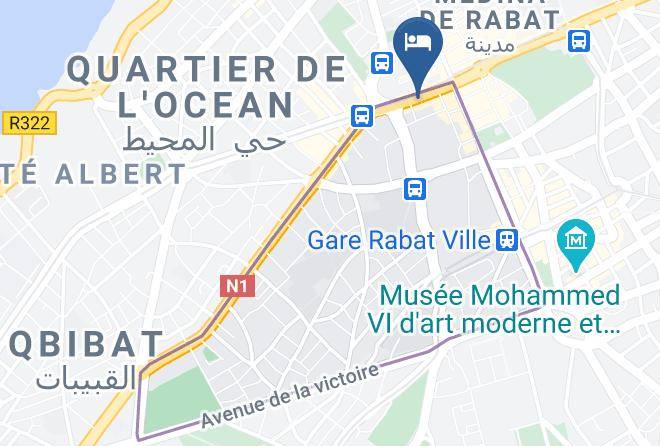 Rabat - Hotel Majestic Maps