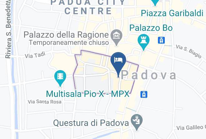 Padua - Hotel Majestic Toscanelli Maps