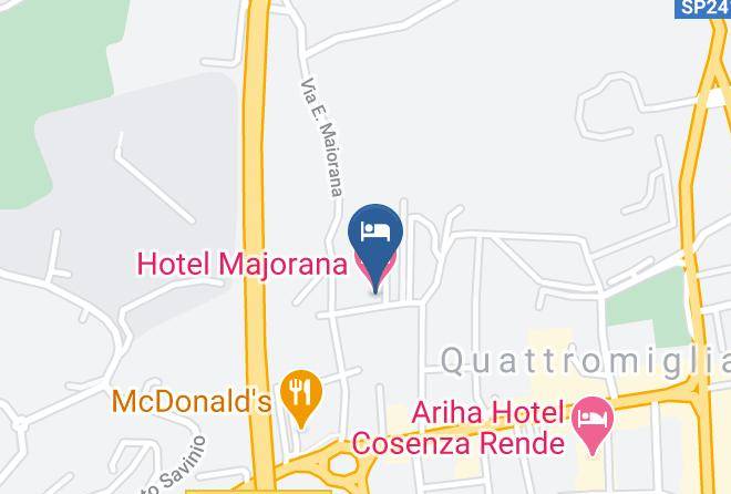 Cosenza - Hotel Majorana Maps