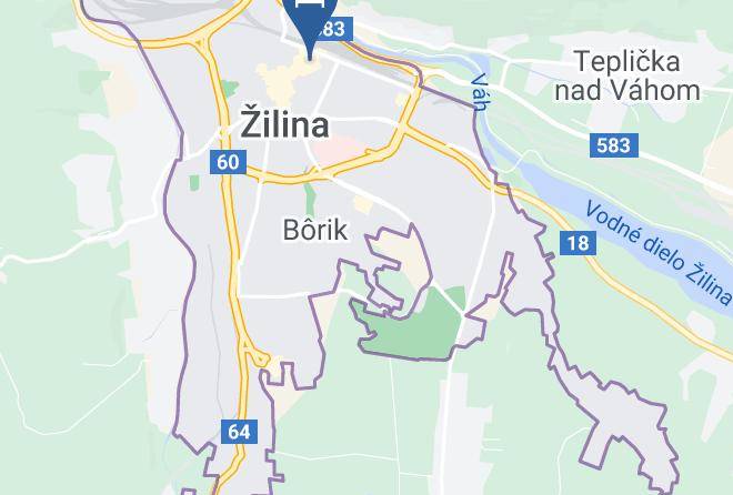 Zilina - Hotel Majovey Maps
