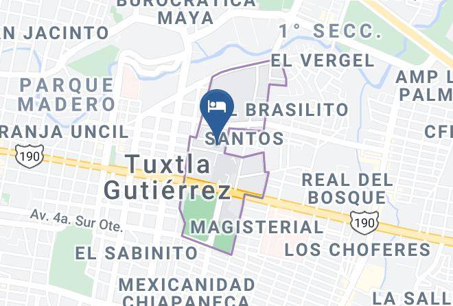 Tuxtla Gutierrez - Hotel Makarios Maps