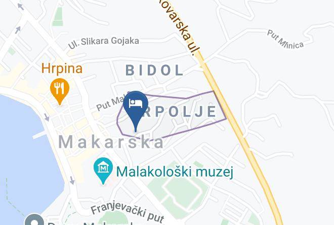 Hotel Makarska Map