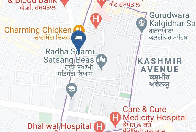 Amritsar - Hotel Makhan Residency Amritsar Maps