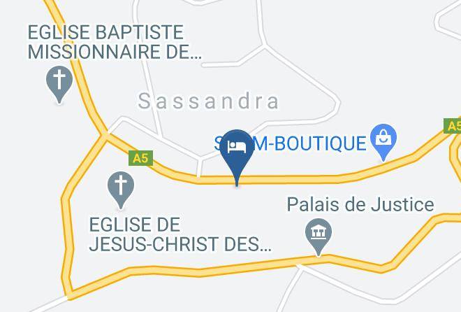Sassandra - Hotel Makiss Maps