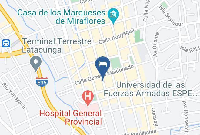 Latacunga - Hotel Makroz Colonial Maps