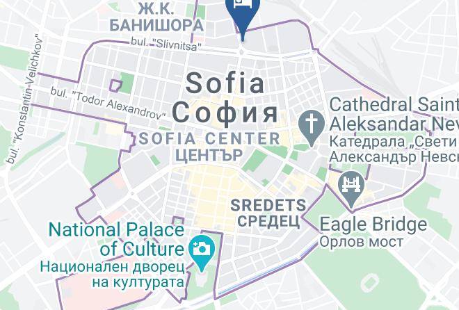 Sofia - Hotel Maksim Maps