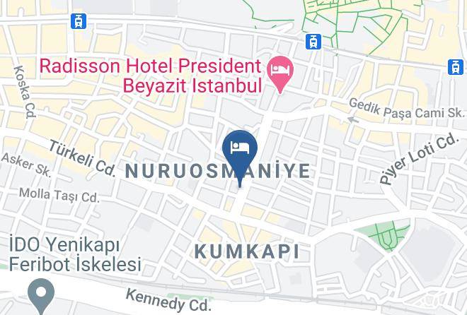 Fatih - Malabadi Beyazit Hotel Maps