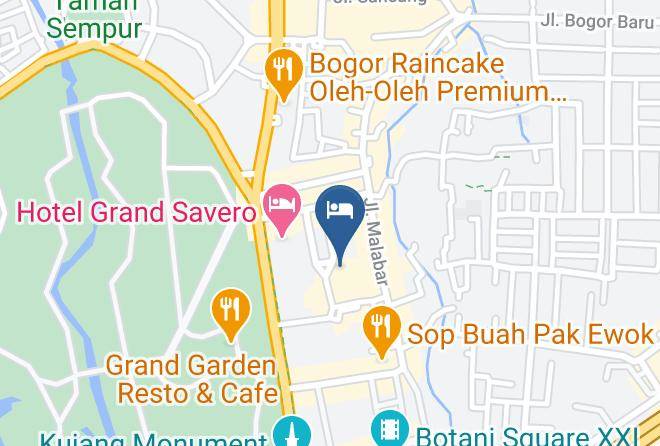 Kota Bogor - Hotel Malabar Park Maps