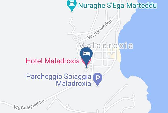 Province Of South Sardinia - Hotel Maladroxia Maps
