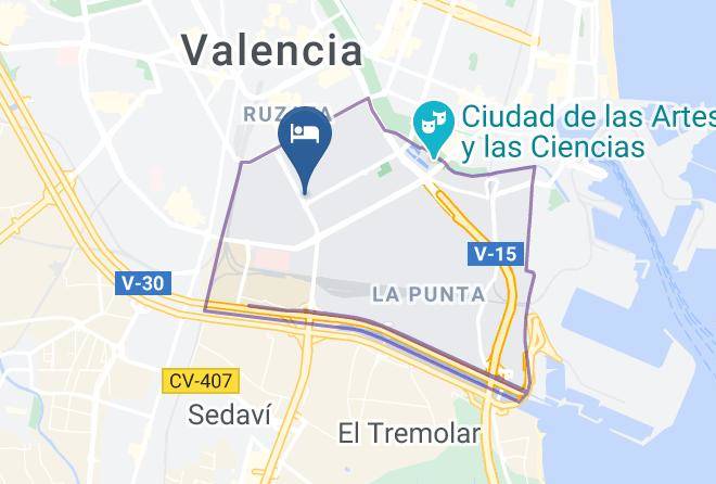 Valencia - Hotel Malcom And Barret Maps