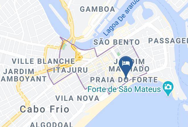 Cabo Frio - Malibu Palace Hotel Cabo Frio Rj Maps