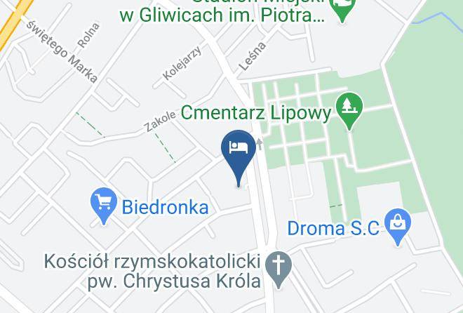 Gliwice - Hotel Malinowski Economy Maps