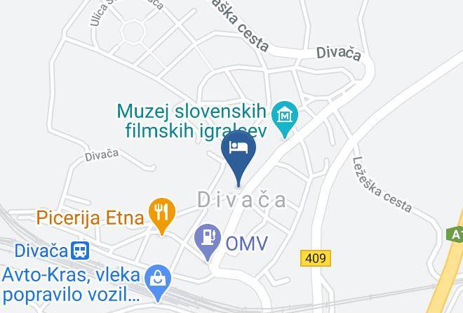 Divaca - Hotel Malovec Maps