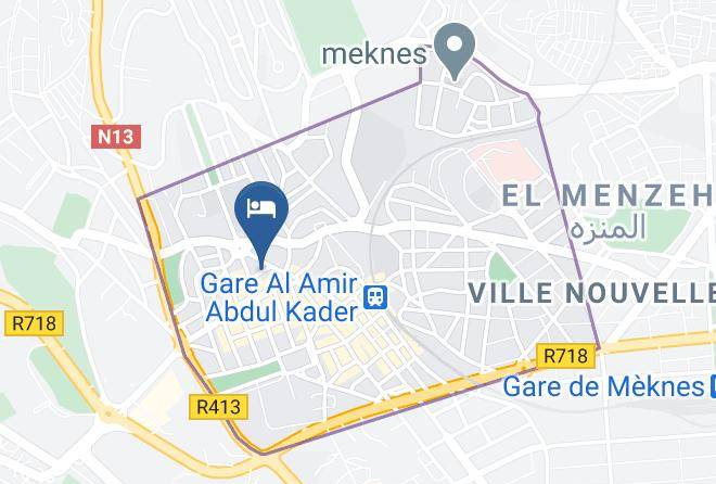 Meknes - Hotel Malta Maps