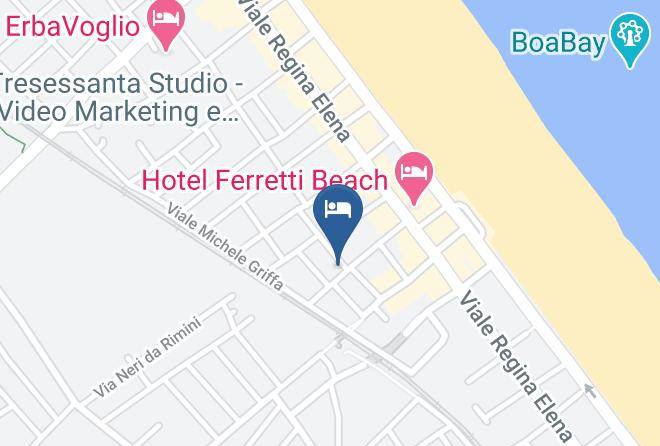 Rimini - Hotel Malvina Maps