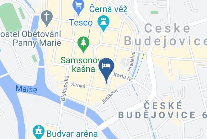 Ceske Budejovice - Hotel Maly Pivovar Maps