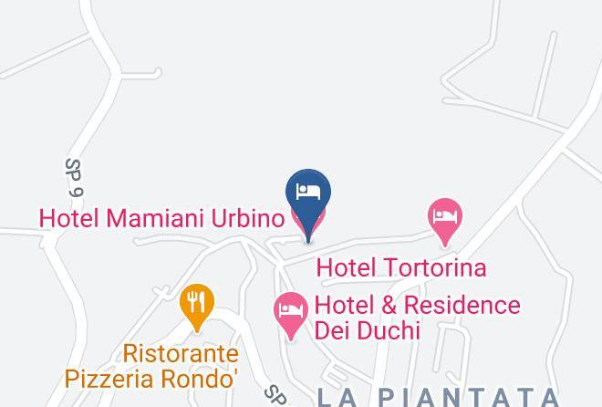 Pesaro And Urbino - Hotel Mamiani Urbino Maps