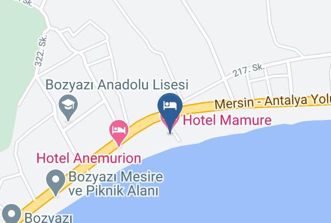 Bozyazi - Hotel Mamure Maps