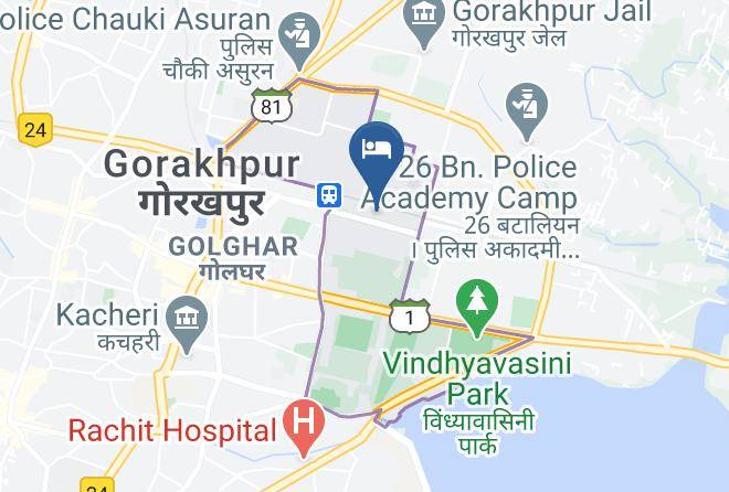 Gorakhpur - Hotel Manas Continental Maps