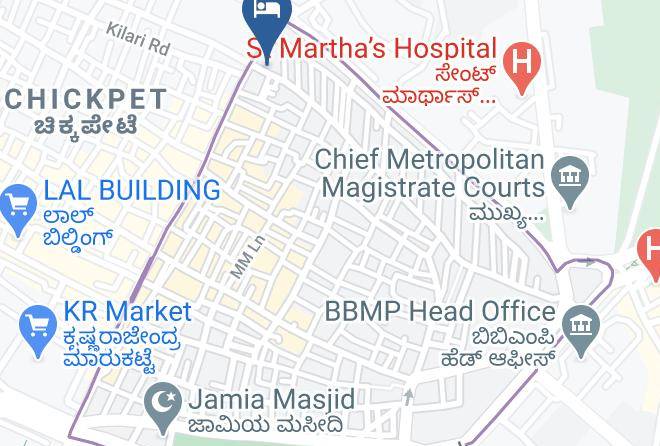 Bengaluru - Hotel Manasa Paradise Maps