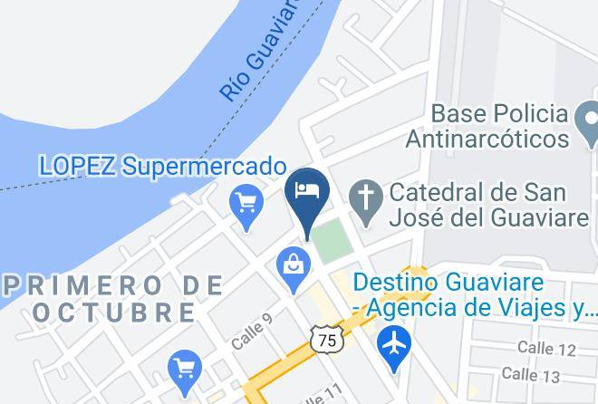 San Jose Del Guaviare - Hotel Manaure Maps