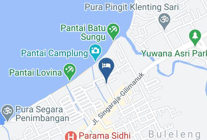 Buleleng Regency - Hotel Mandari Maps