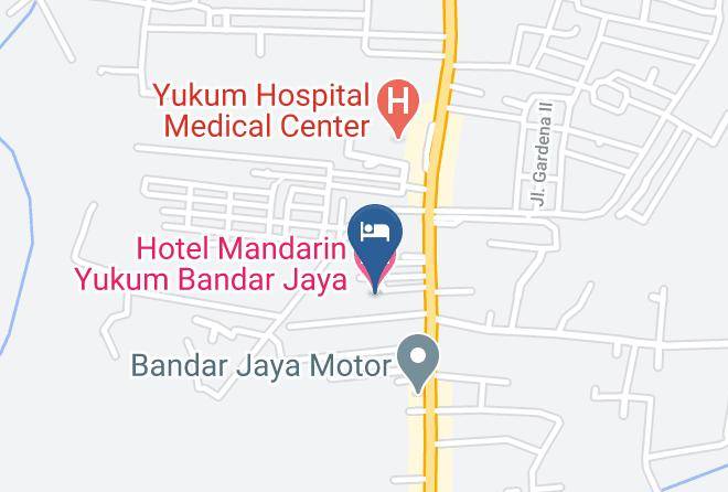 Central Lampung Regency - Hotel Mandarin Yukum Bandar Jaya Maps