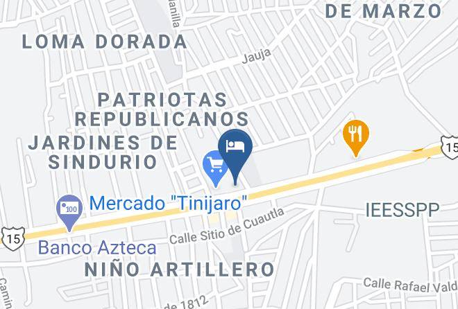 Morelia - Hotel Mandarina Maps
