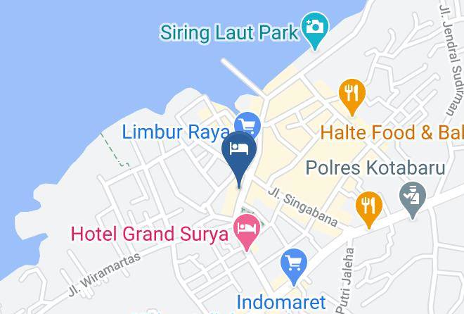 Kotabaru Regency - Hotel Mandiri Maps
