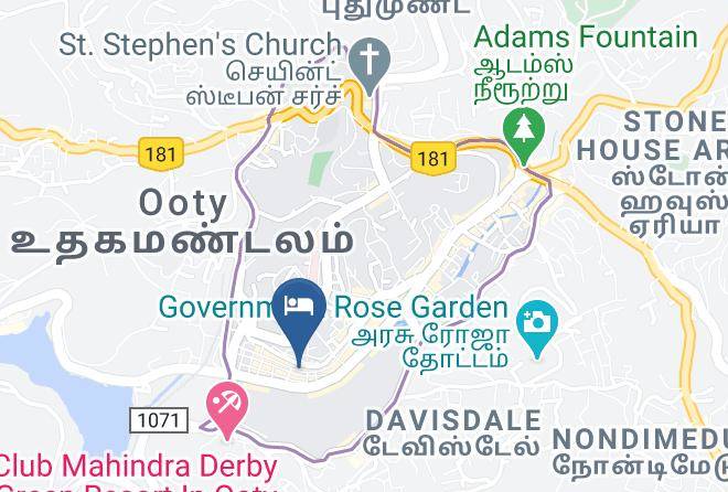 Ooty - Hotel Maneck Maps