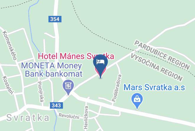 Zdar Nad Sazavou - Hotel Manes Maps