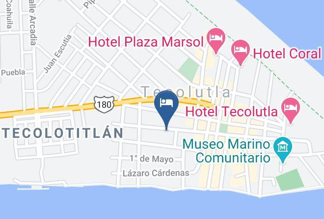 Tecolutla - Hotel Malta Maps