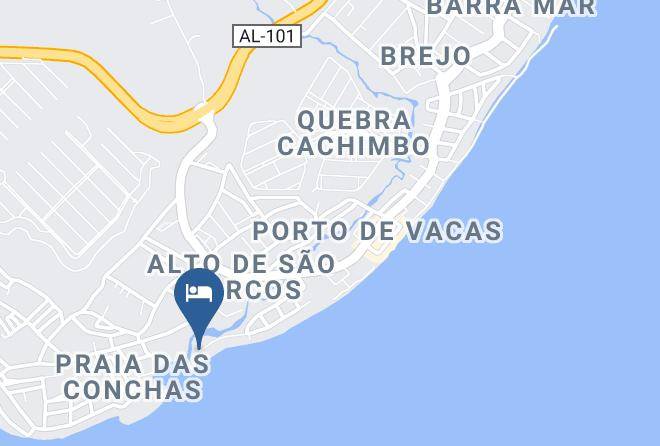 Barra De Sao Miguel - Hotel Mangrovia Maps