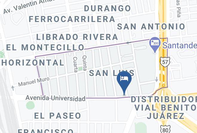 San Luis Potosi San Luis - Hotel Manhattan Maps