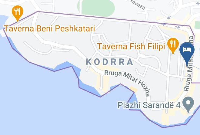 Saranda - Hotel Mano Maps