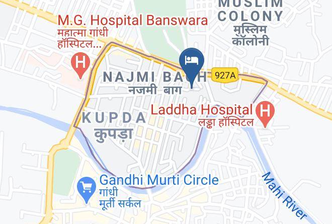 Banswara - Hotel Manohar Palace Maps