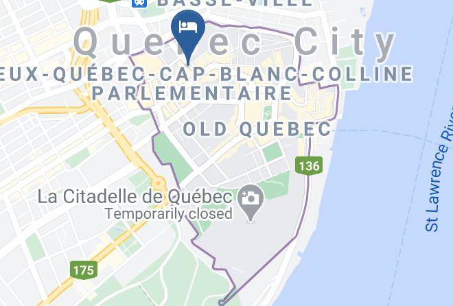 Hotel Manoir Victoria Map