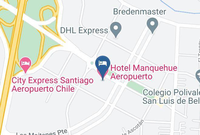 Santiago - Hotel Manquehue Aeropuerto Maps