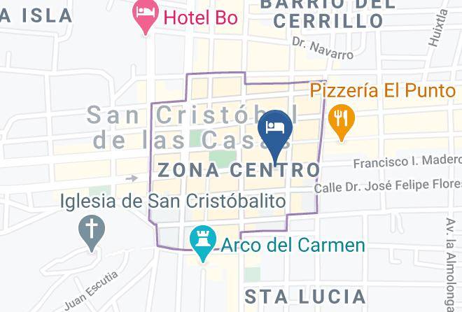 San Cristobal De Las Casas - Hotel Mansion De Los Angeles Maps