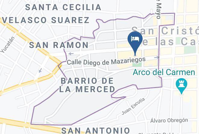 San Cristobal De Las Casas - Hotel Mansion Del Valle Maps