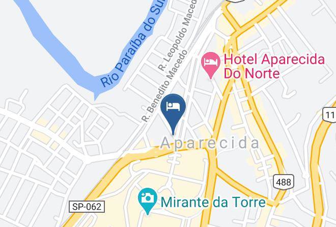 Aparecida - Hotel Manto Azul Maps